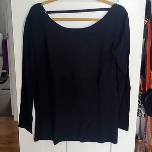 Off the Shoulder Sweater with Scooped Back